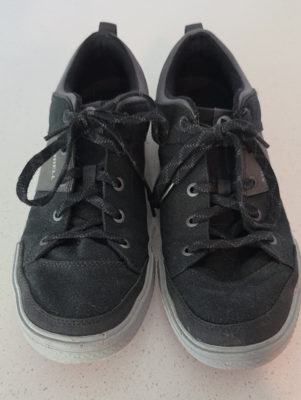 Merrell Men's Black Canvas Lace-Up Sneakers